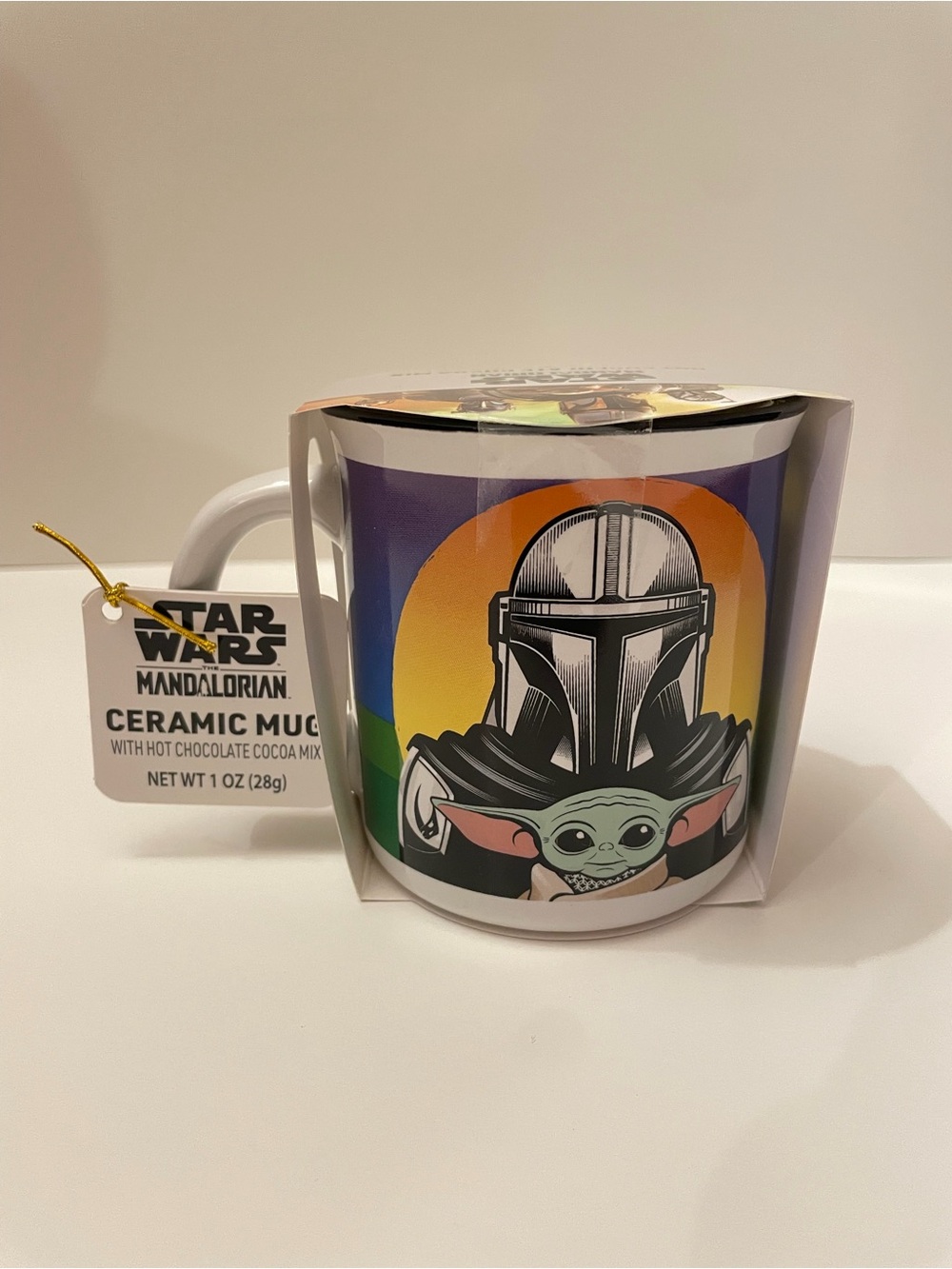Star Wars Mandalorian and Grogu ‘Baby Yoda’ Mug w/ Hot Chocolate Cocoa Mix